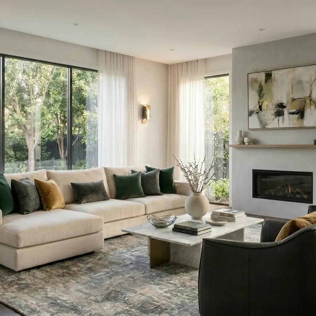 Luxury interior AI redesign
